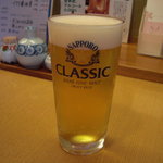 うに むらかみ - 北海道で生ビールならやっぱりCLASSIC。