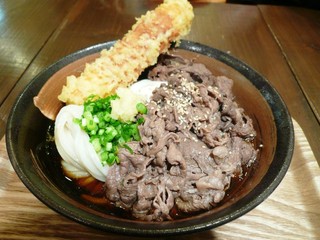 Udonya Kisuke - 豪快！！肉ぶっかけ（番外編） ＋　鯛ちくわの天ぷら
