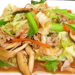 十八番 - 肉野菜炒め。