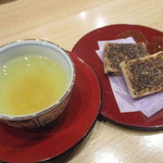 小料理 すず乃 - 自家製ゆず茶と紅茶のラスク