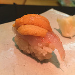 や寿し - 甘海老うにのせ