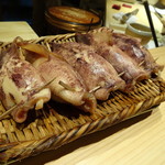 鮨 麻葉 - 子持ちイカの蒸し物　出来たてです