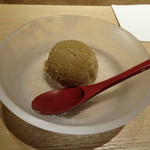 鮨 麻葉 - 黒糖シャーベット