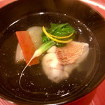 みくり - 椀物：甘鯛と淀大根の椀物