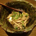 杜の味土心 - 料理写真:お通し：豆腐の茸餡かけ