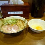 煮干らぁめん なかじま - こいにぼしょうゆ+生玉子