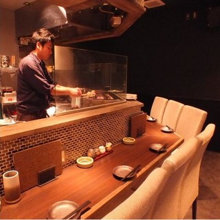 Special seats at the counter where you can watch the exquisite dishes being prepared right in front of you.