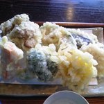 蕎麦商 楓 - [料理] 野菜天ぷら 盛り合わせ 全景♪ｗ