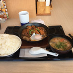 Katsuya - チキンカツ  豚バラ煮定食  ご飯大盛り