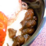 サーティワンアイスクリーム - あたたかいアンコは底のほうに