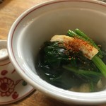 Torisobawakamatsu - 青菜の煮ひたし  ¥450