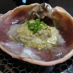 旬魚たつみ - 松葉がに みそ甲羅焼き