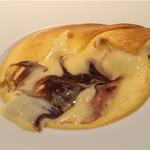 ラ クレリエール - 上は熱く中のチョコソルベは冷たい。ショーフロワ。