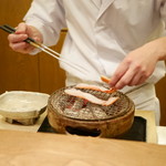 虎白 - 松葉蟹　炙り