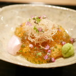 平目　あん肝和え