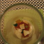 ア・ラ・ルーシュ - ねぎのムース+チキンの煮こごり