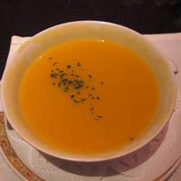 南園 - 板谷貝入り、カボチャのとろみスープ