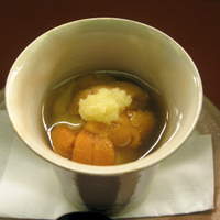 八寸 - 先付【海胆と湯葉豆腐の葛餡】