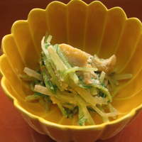 八寸 - 先付【蛤と水菜の胡麻和え】