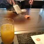 鉄板DINING集 - フレッシュフォアグラ