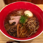 Japanese Soba Noodles 蔦 - 「醤油Soba」1000円＋青森シャモロック味玉＋サービス生トリュフ