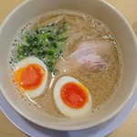 Menya Sakon - 鳥豚ラーメン醤油：味玉 \750