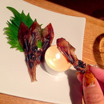 純米酒専門YATA 札幌狸小路店 - ホタルイカのあぶり