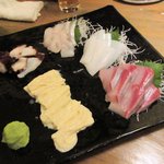 旬酒和食 芳べえ - お刺身５点盛り2017.01.23