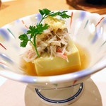 Ginga - ▲1番最初にかにみそ豆腐。これほんのり生姜の隠し味で美味しかったです٩(ˊᗜˋ*)و✧*｡