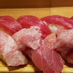 板前寿司 - 板前得まぐろにぎりセット　2017.1
