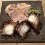 うを徳 - 明石 煮蛸 + 松江 鮟肝