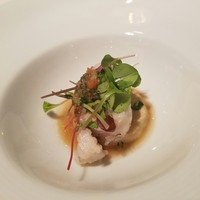 レストラン ヴァリエ - 塩締めタラのコンフィ　海老芋添え　レモングラス風味