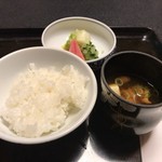 南天苑 - ごはん