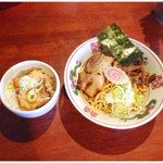 オールド スクール 中華そば ミヤ デ ラ ソウル - Aセット油そば+肉めし