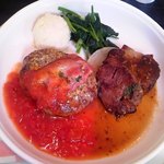 レストラン サンディエゴ - [料理] ビーフシチュー カットステーキ & ハンバーグ メインプレート全景♪ｗ