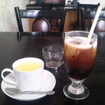 レストラン サンディエゴ - [料理] 自家製プリン & Ice珈琲