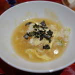 銀座 しのはら - 熊のスープのかき玉