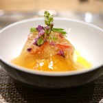 SUGALABO - 賀露港の松葉蟹と噴火湾の雲丹　ジュレかけ