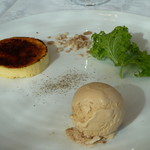 箱根ハイランドホテル　ラ・フォーレ - クレームブリュレと醤油のアイスクリーム