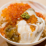 うを徳 - 2017.1 イクラと牡蠣とコノワタ丼
