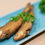 うを徳 - 2017.1 琵琶湖ホンモロコ甘露煮、京都菜花酢味噌和え