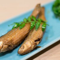 うを徳 - 2017.1 琵琶湖ホンモロコ甘露煮、京都菜花酢味噌和え