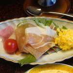 金盛館せゝらぎ - [料理] プチトマト･生ハム･スクランブルエッグ