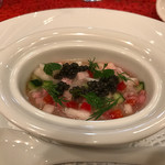 D'ORO - 蟹 キャビア 冷製茶わん蒸し