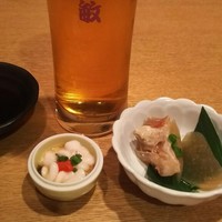 鮨処 竜敏 - きんきと大根の煮付け・真だちぽん酢