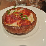 La pascade - 鱈、マッシュドポテト、サラミのパスカード