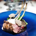 レストランエール - イノシシのロースト　そのジュとトリュフのソース　塩の雪をまとったタイム