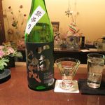 銀の雪 - 一白水成純米吟醸袋吊り