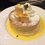 星乃珈琲店 - パンケーキ トッピングはホイップクリームを選択