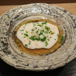 虎白 - 先付：白子寄せ 焼茄子1